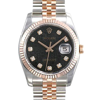 ROLEX ロレックス レプリカ パーペチュアル デイトジャスト 116231G ブラック